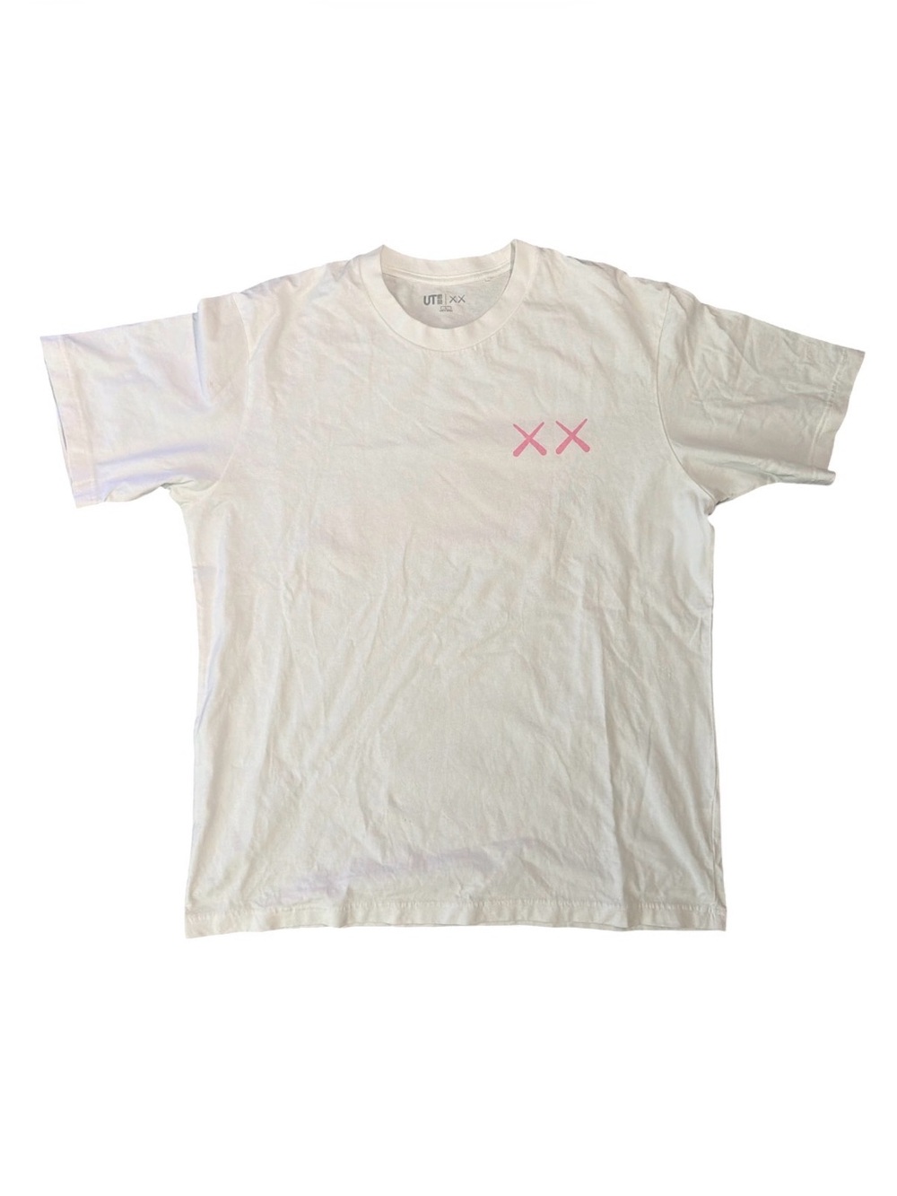 KAWS x Uniqlo UT Pink Elmo Graphic T-Shirt White Size L